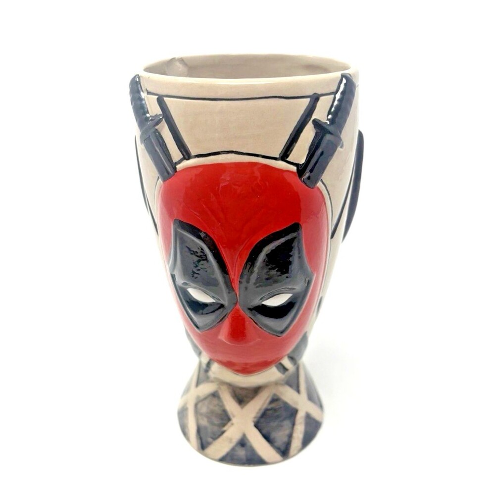 AMC Theatre Marvel Deadpool Wolverine 2024 Ceramic Chalice Tikki 16oz Small Chip